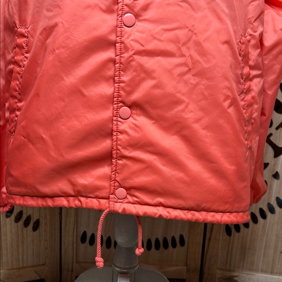 Vans Vibrant Coral/Orange Utility Rain Jacket (Unisex) - Picture 3 of 10